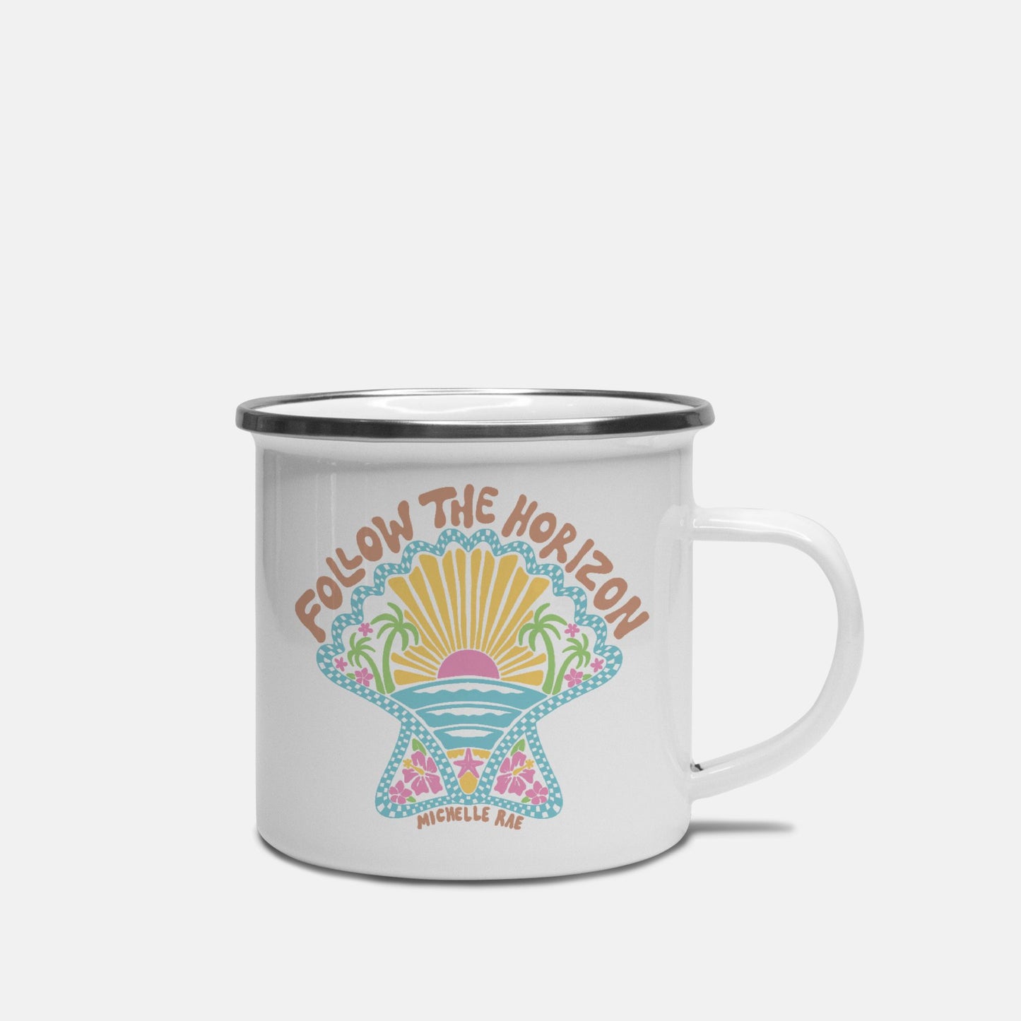 Follow The Horizon Metal Mug 10 oz.