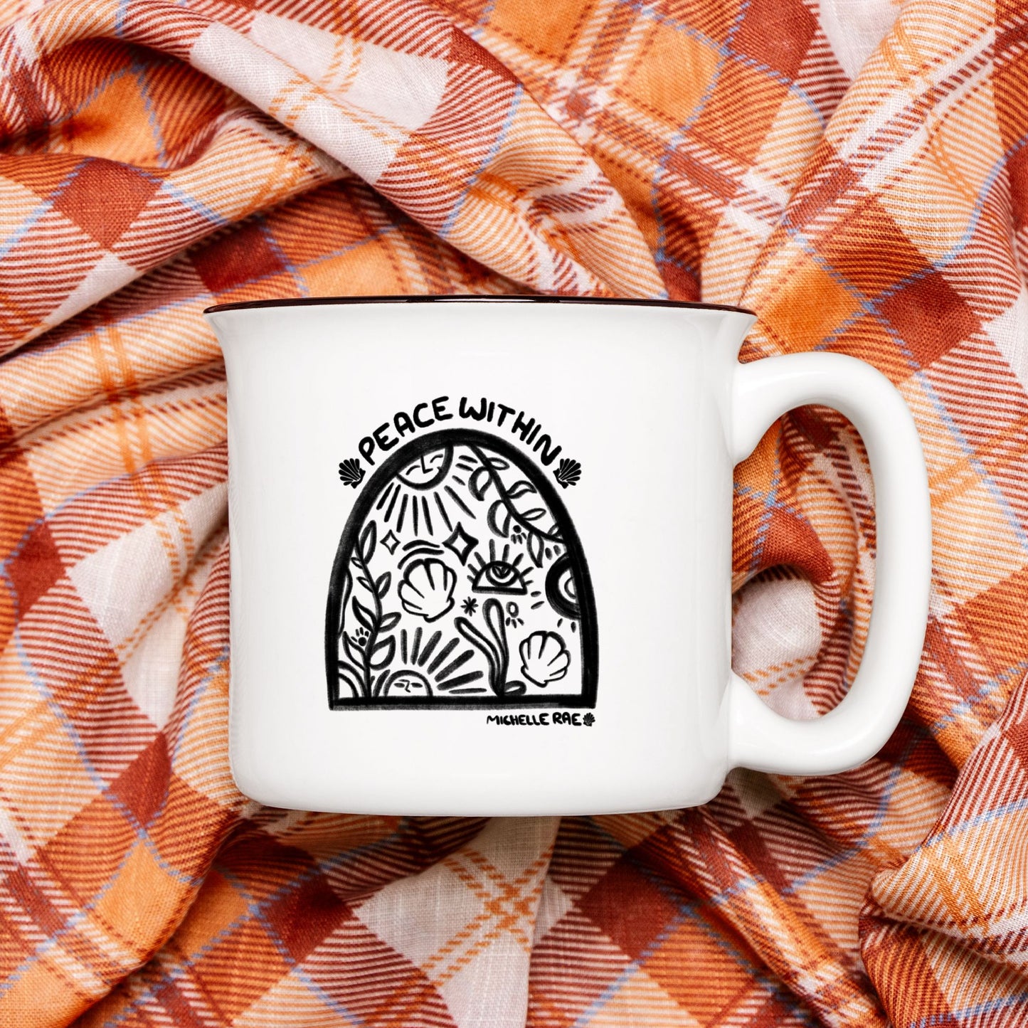 Peace Within Ceramic Mug White 13oz