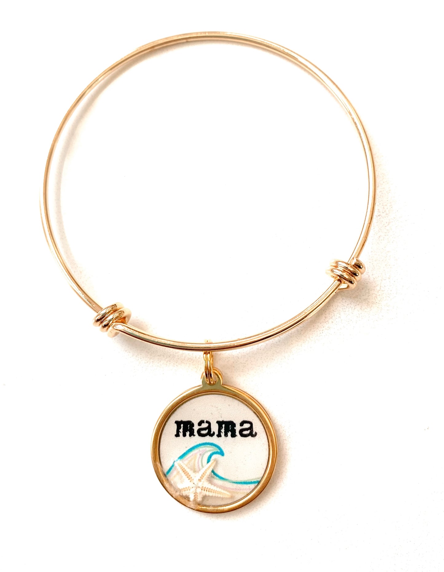 Mama Wave Starfish Charm Bangle