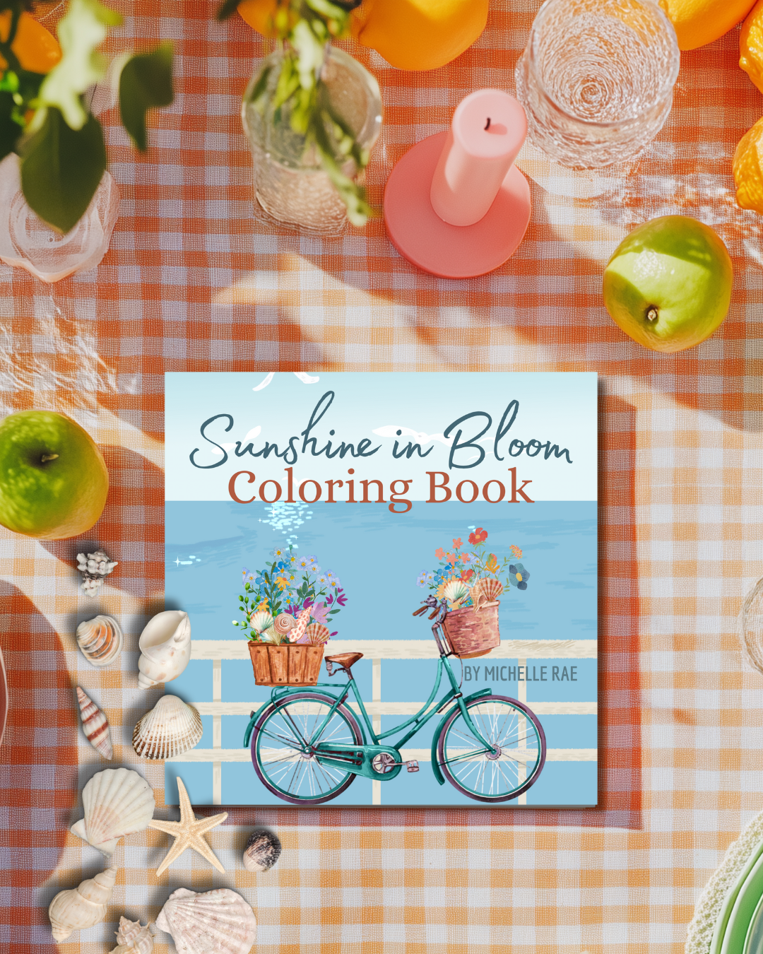 Sunshine in Bloom Coloring Book – Coastal Floral Art for Relaxation & Creativity