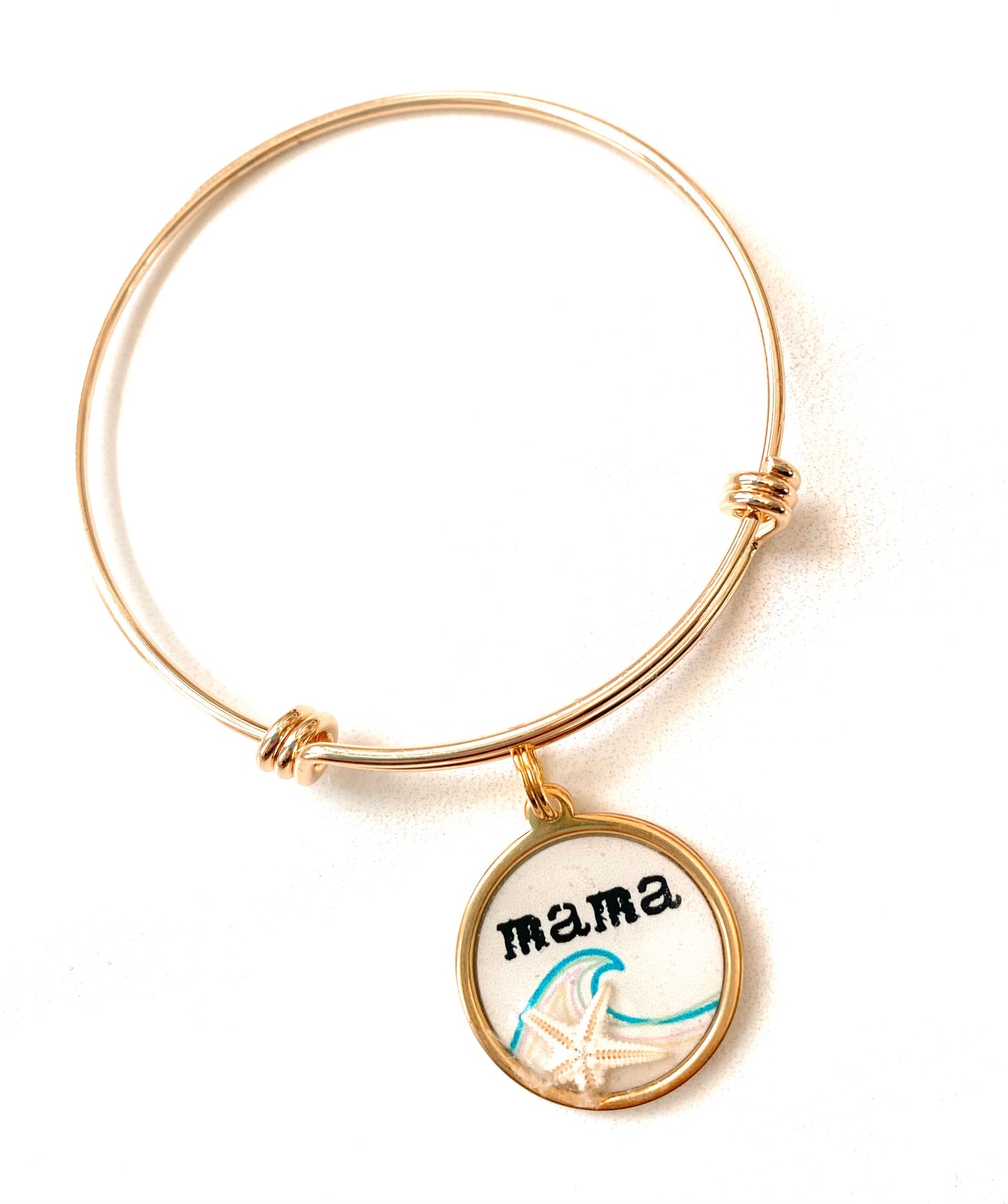 Mama Wave Starfish Charm Bangle