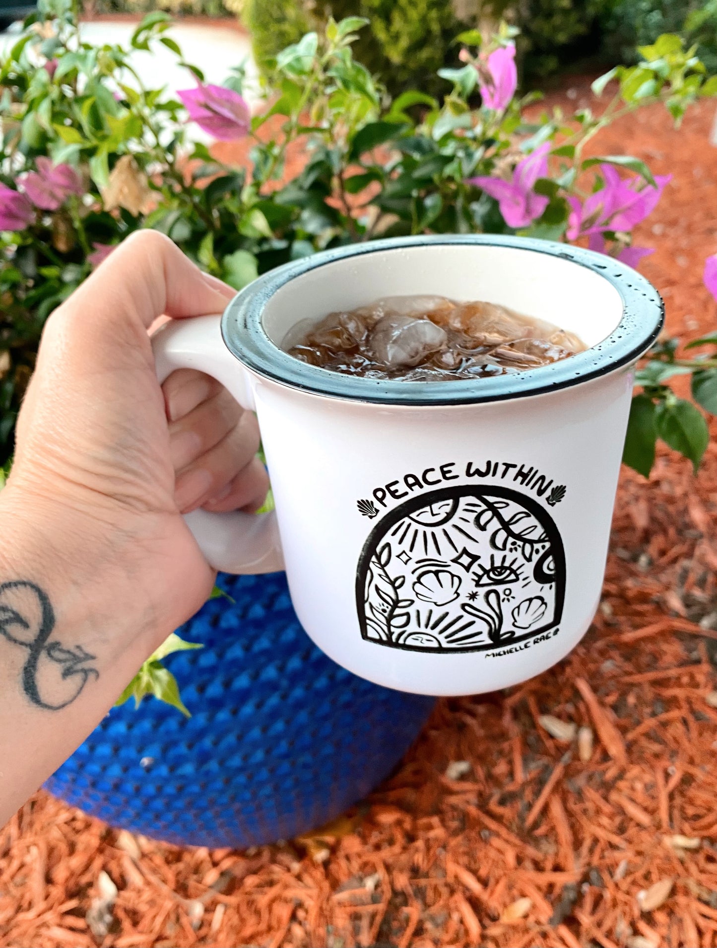 Peace Within Ceramic Mug White 13oz
