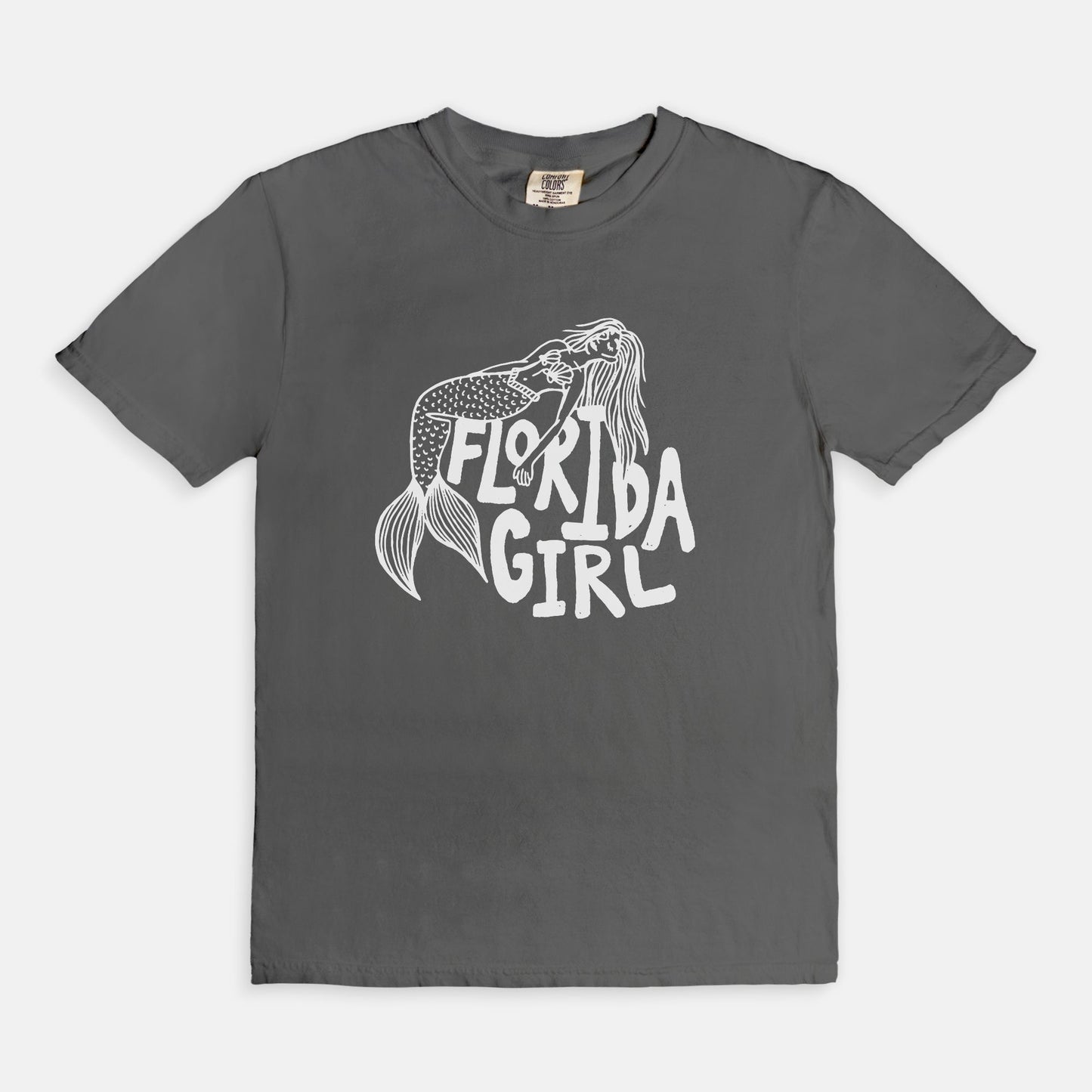 Florida Girl Mermaid Pepper Tee