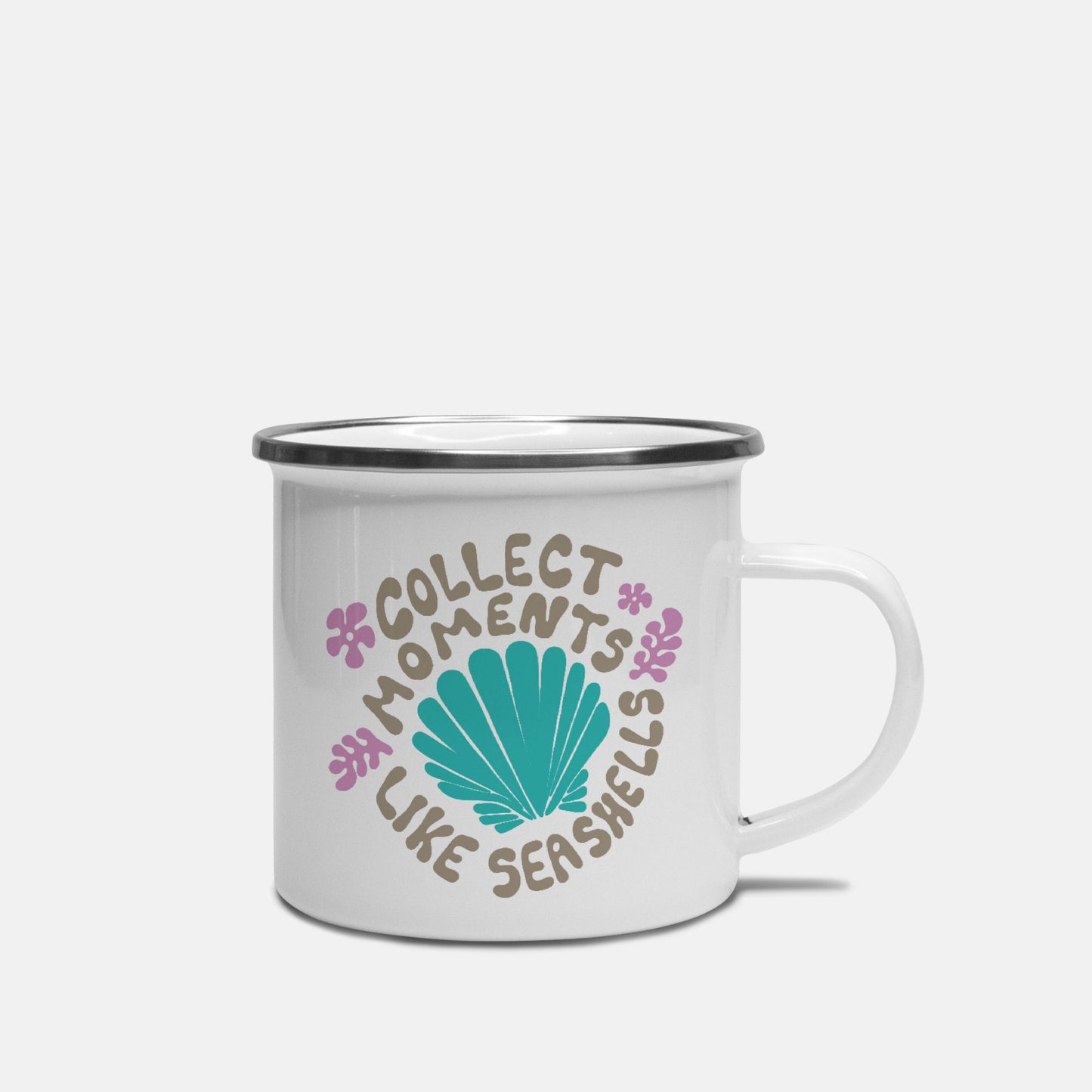 Collect Moments Like Seashells Metal Mug 10 oz.