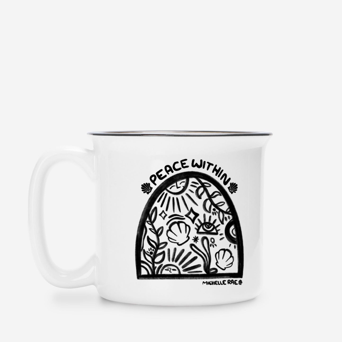 Peace Within Ceramic Mug White 13oz