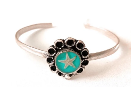 Turquoise Starfish Bangle