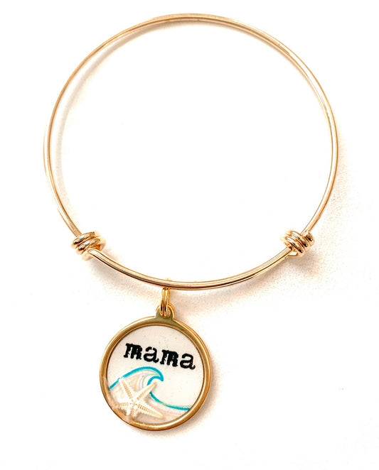 Starfish charm Bangle
