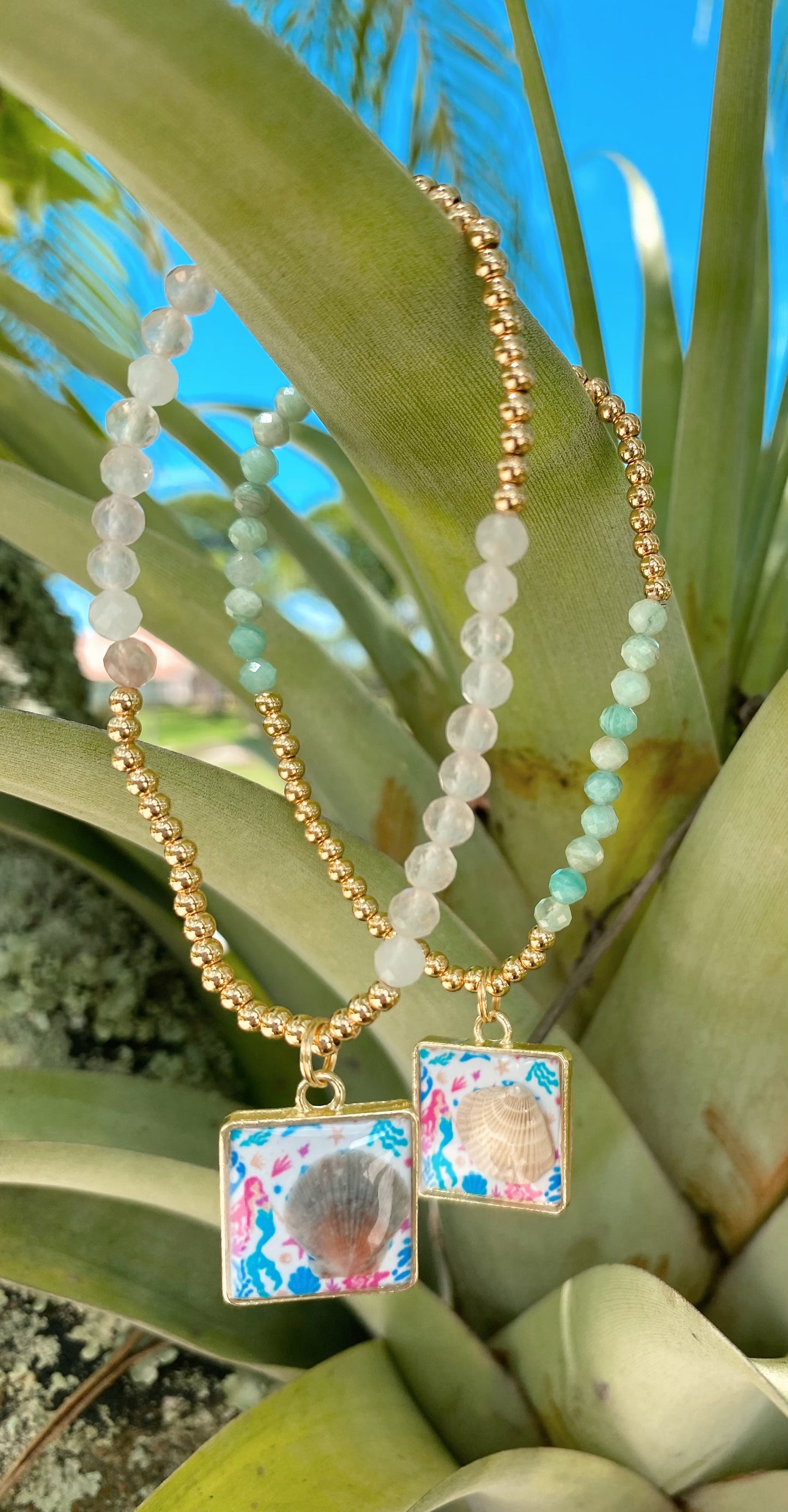 Salty Mermaid Seashell Bracelets – Coastal Stackable Beach Jewelry