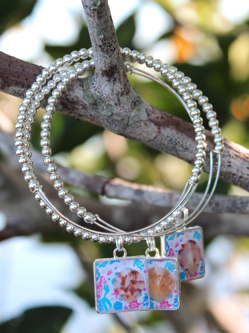 Salty Mermaid Seashell Bracelets – Coastal Stackable Beach Jewelry