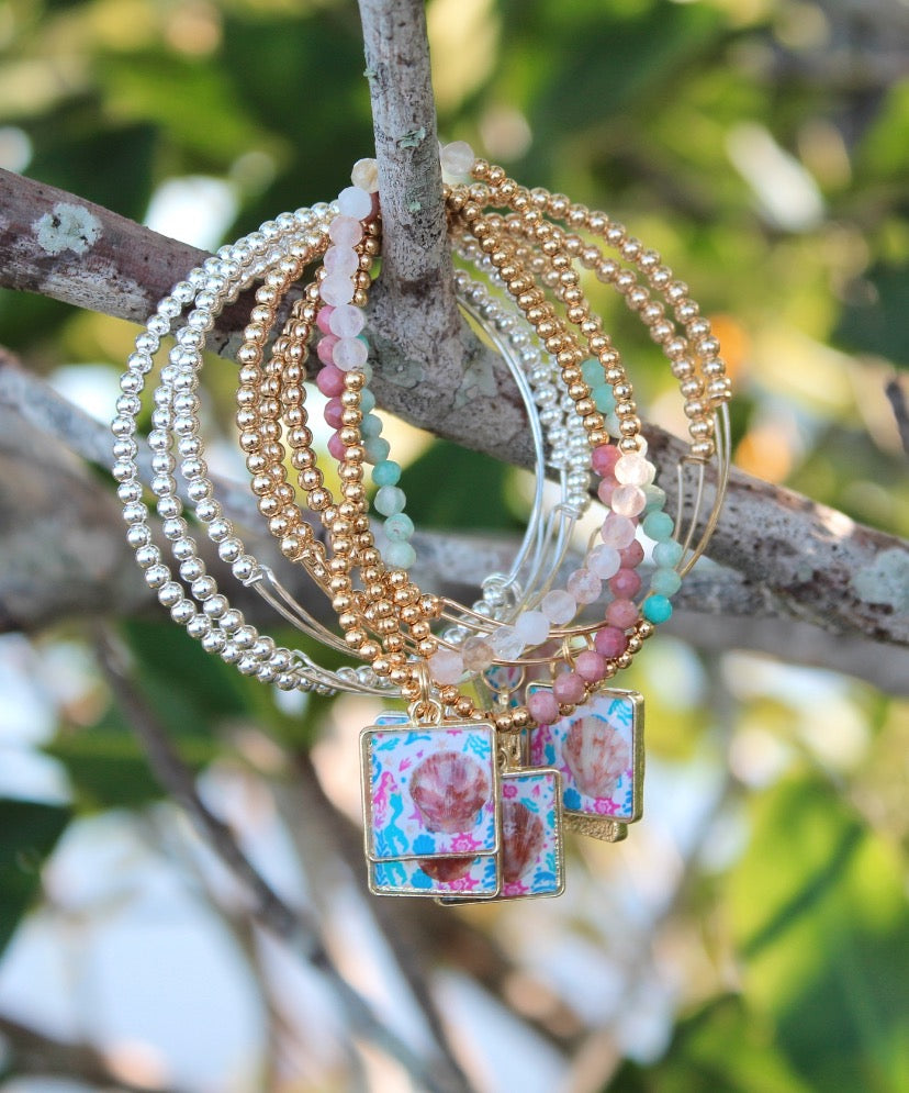 Salty Mermaid Seashell Bracelets – Coastal Stackable Beach Jewelry