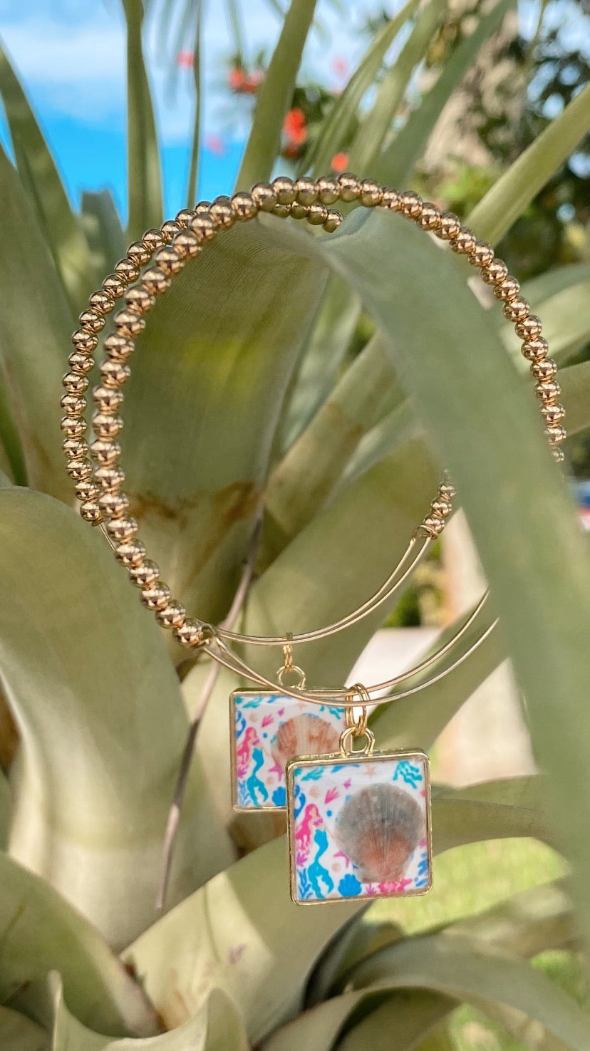 Salty Mermaid Seashell Bracelets – Coastal Stackable Beach Jewelry