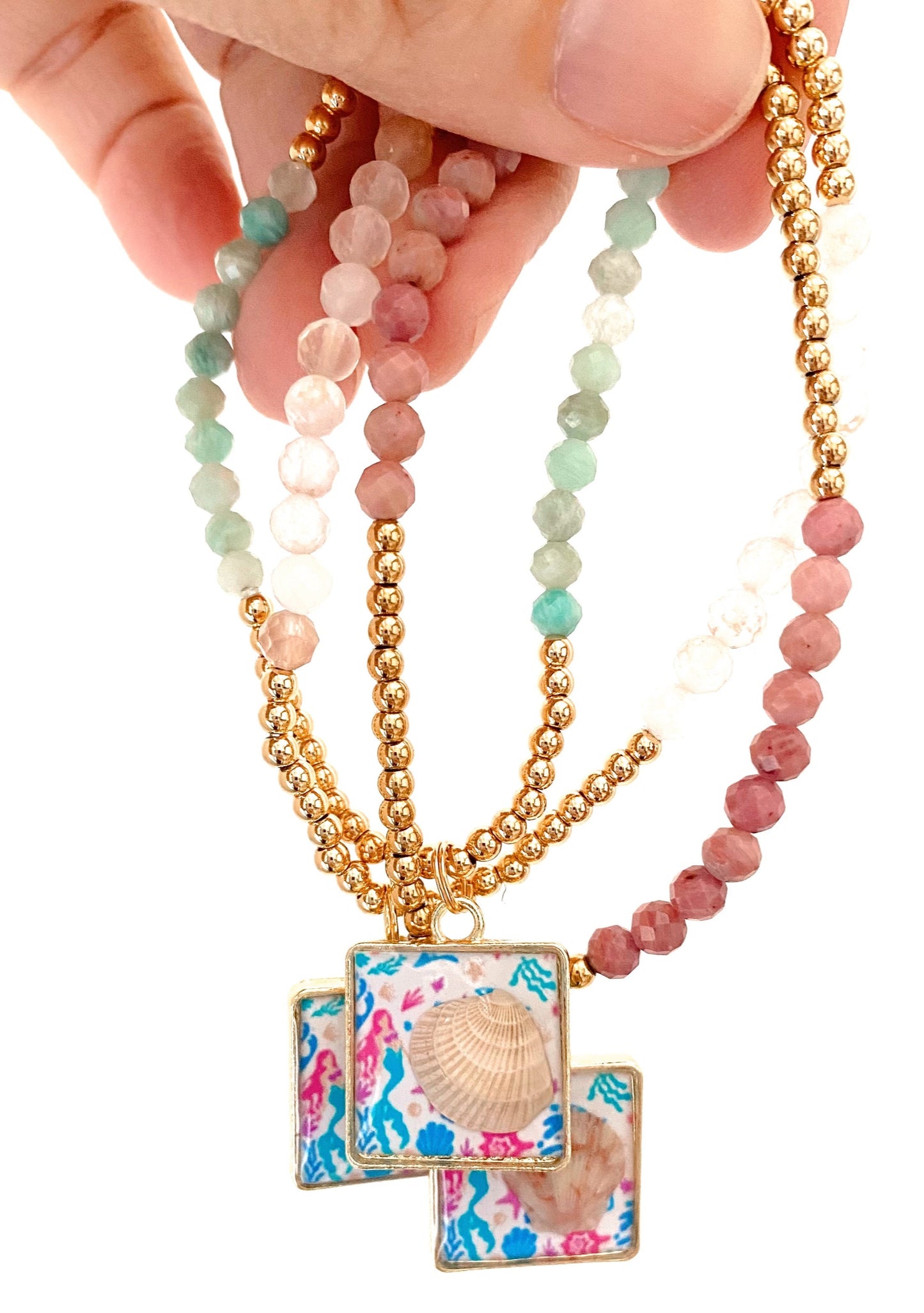 Salty Mermaid Seashell Bracelets – Coastal Stackable Beach Jewelry