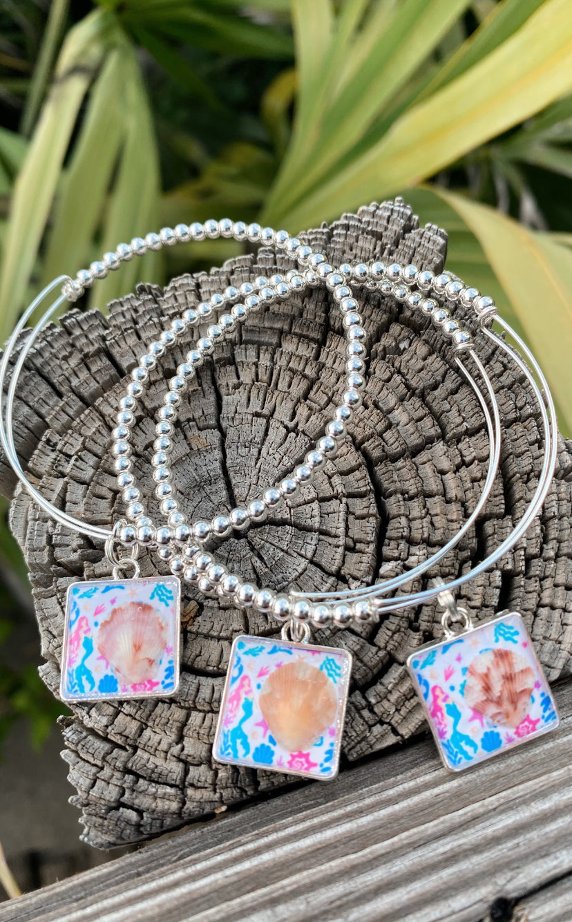 Salty Mermaid Seashell Bracelets – Coastal Stackable Beach Jewelry