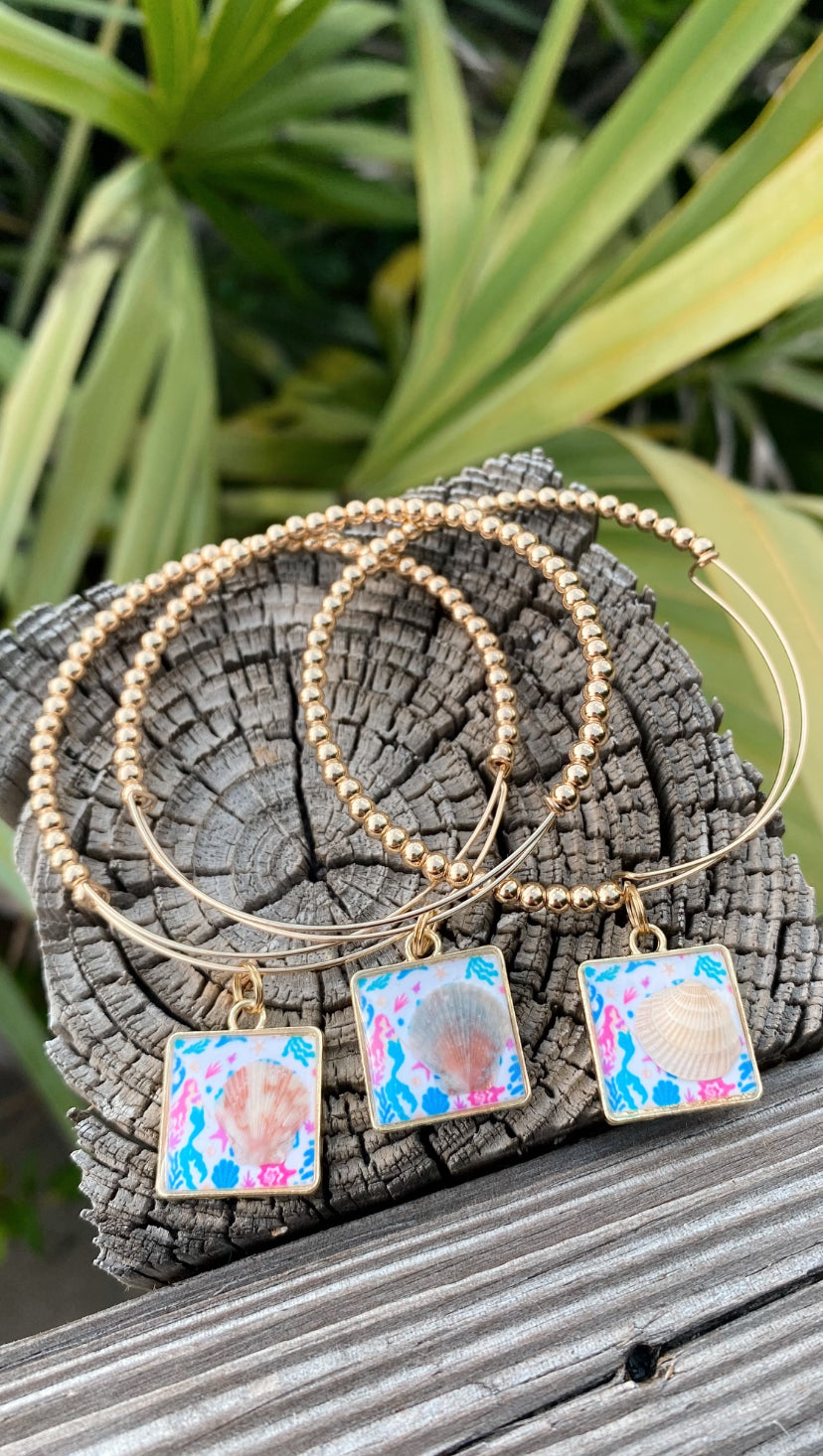 Salty Mermaid Seashell Bracelets – Coastal Stackable Beach Jewelry