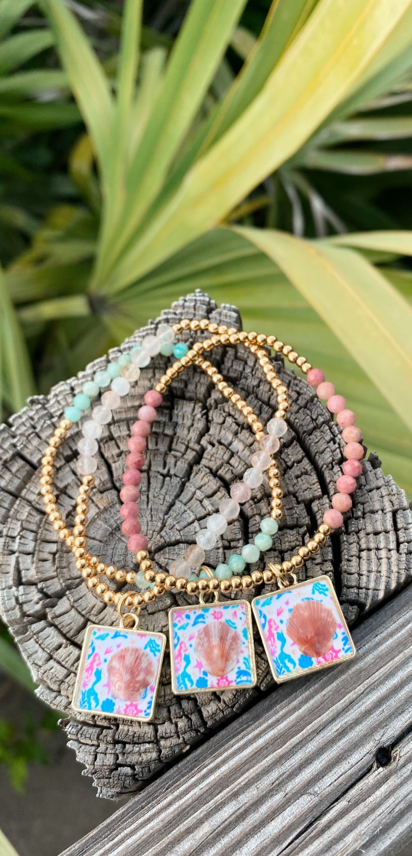 Salty Mermaid Seashell Bracelets – Coastal Stackable Beach Jewelry