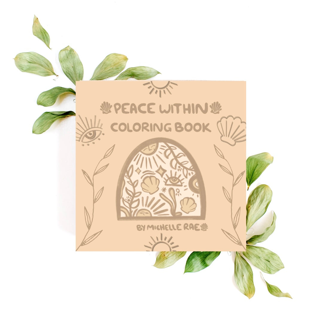 Peace Within Coloring Book – Stress-Relieving Coastal Designs for Mindfulness, Relaxation & Creativity