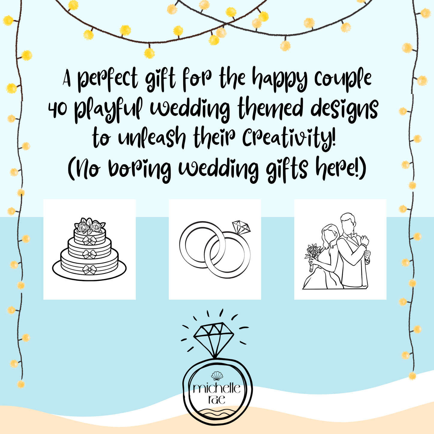 Best Wishes to the Mr & Mrs Coloring Book