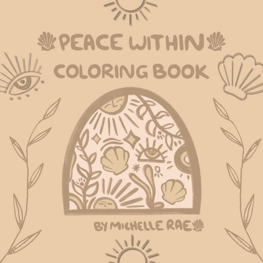 Peace Within Coloring Book – Stress-Relieving Coastal Designs for Mindfulness, Relaxation & Creativity