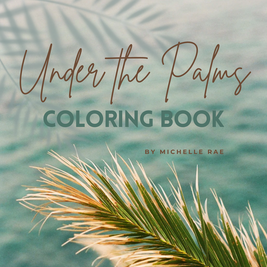 Under the Palms Coloring Book – Relaxing Coastal & Beach-Themed Designs for Adults & Teens