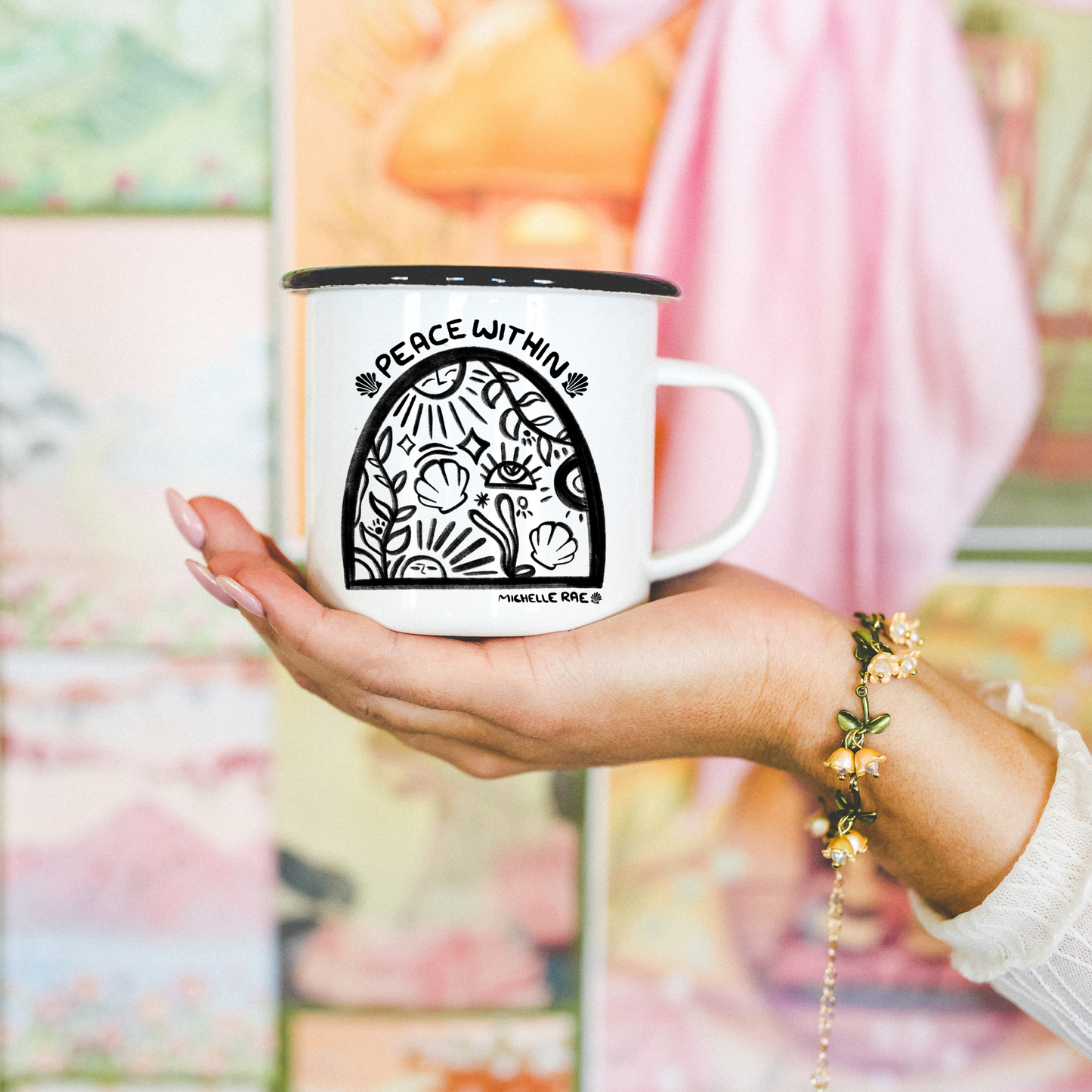 Peace Within Ceramic Mug White 13oz