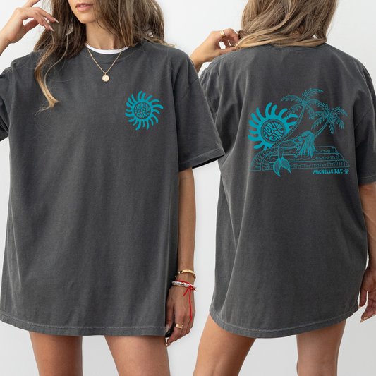 Florida Girl Mermaid Pepper Tee – Coastal Graphic T-Shirt for Women