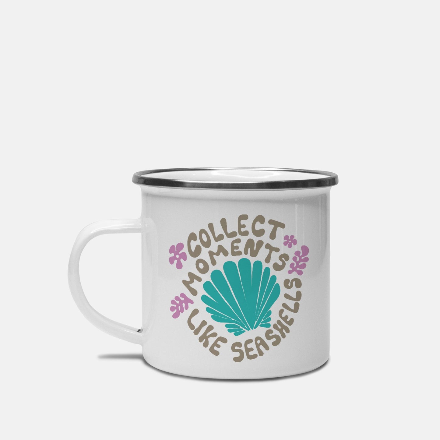 Collect Moments Like Seashells Metal Mug 10 oz.