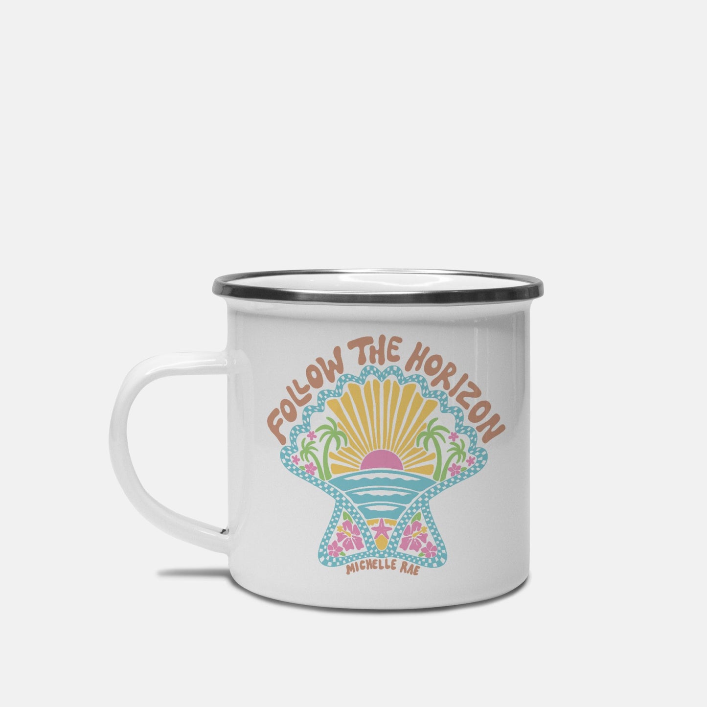 Follow The Horizon Metal Mug 10 oz.