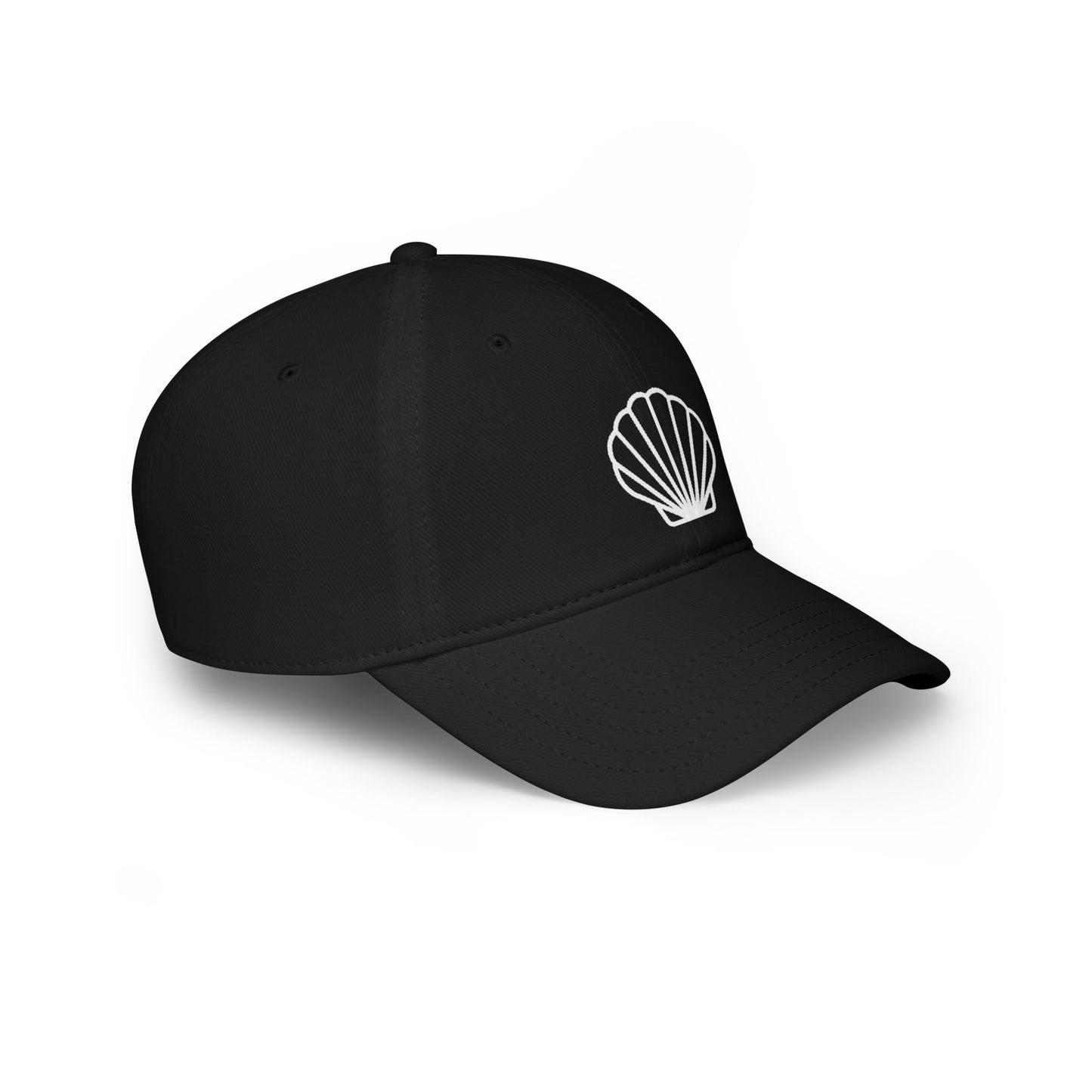 Seashell Black Baseball Cap