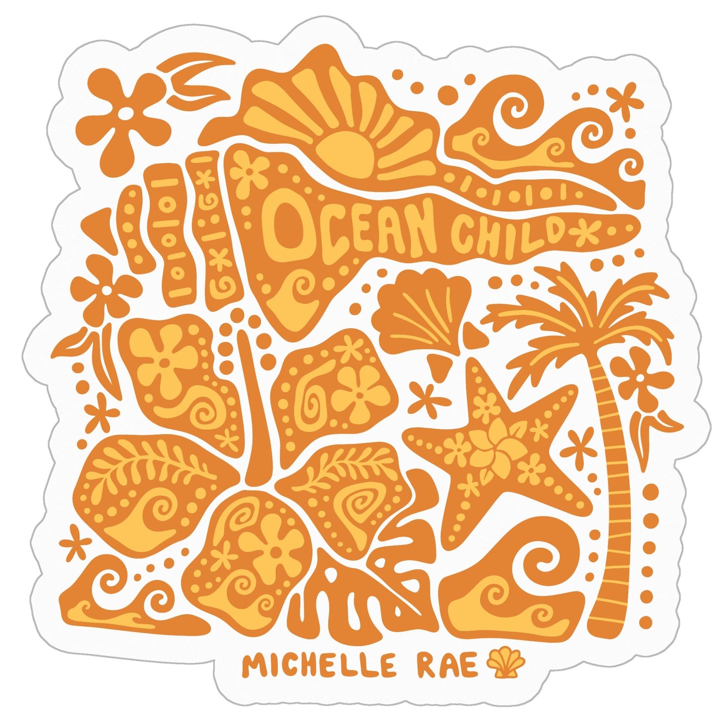 Ocean Child Stickers - 3" x 3"