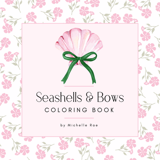 Seashells & Bows Coloring Book