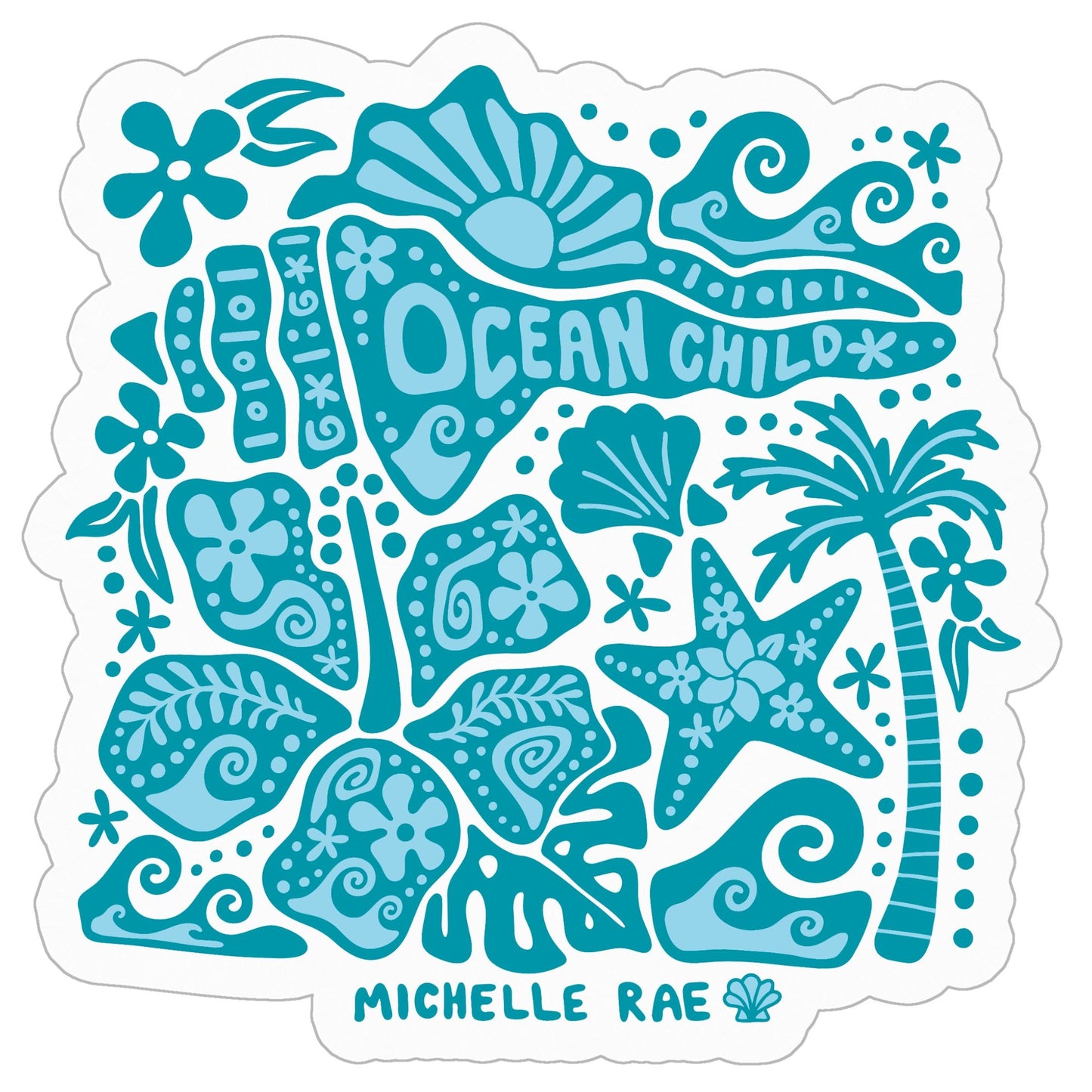 Ocean Child Stickers - 3" x 3"