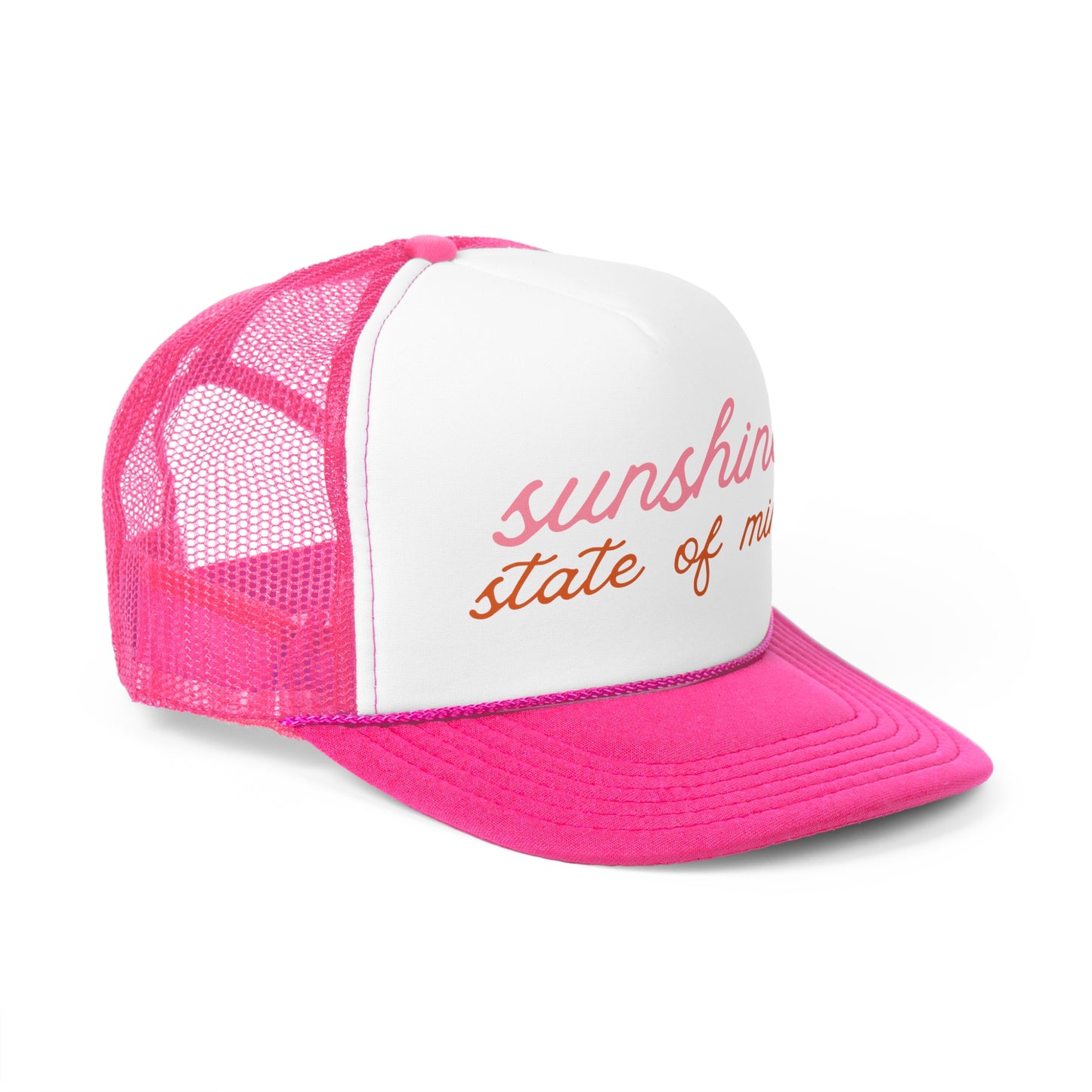 Sunshine State of Mind Hot Pink Trucker Hat