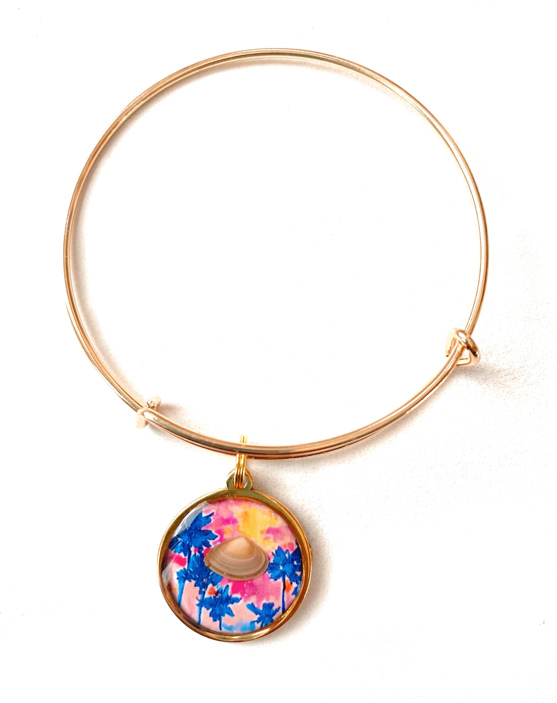 Beach Gold Plated Bangle