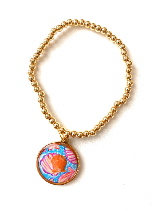 Love Lilly Seashell Beaded Bracelet