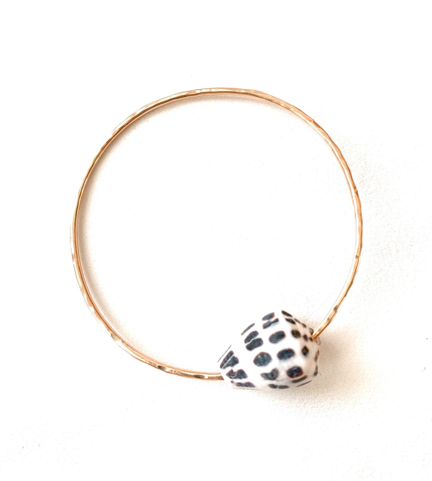 Hebrew Cone Seashell 14K Gold Filled Bangle