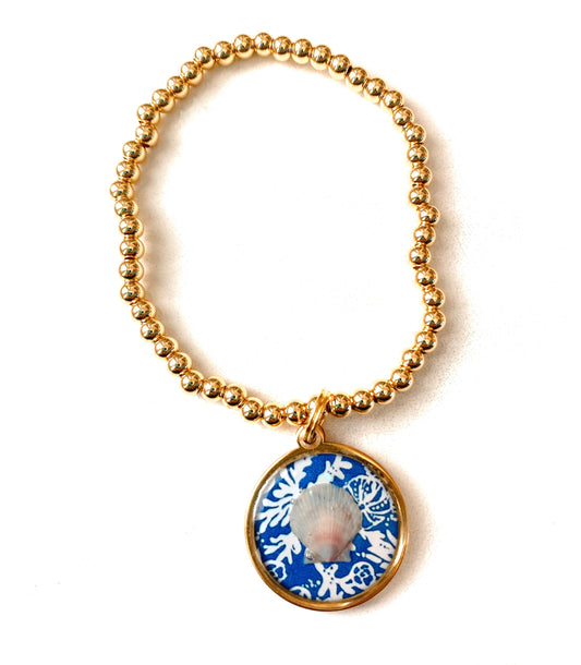 Love Lilly Seashell Beaded Bracelet