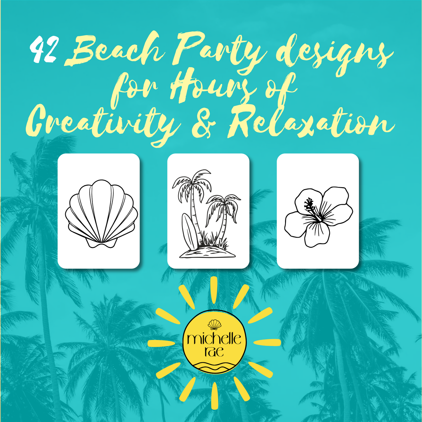 Beach Party Coloring Book