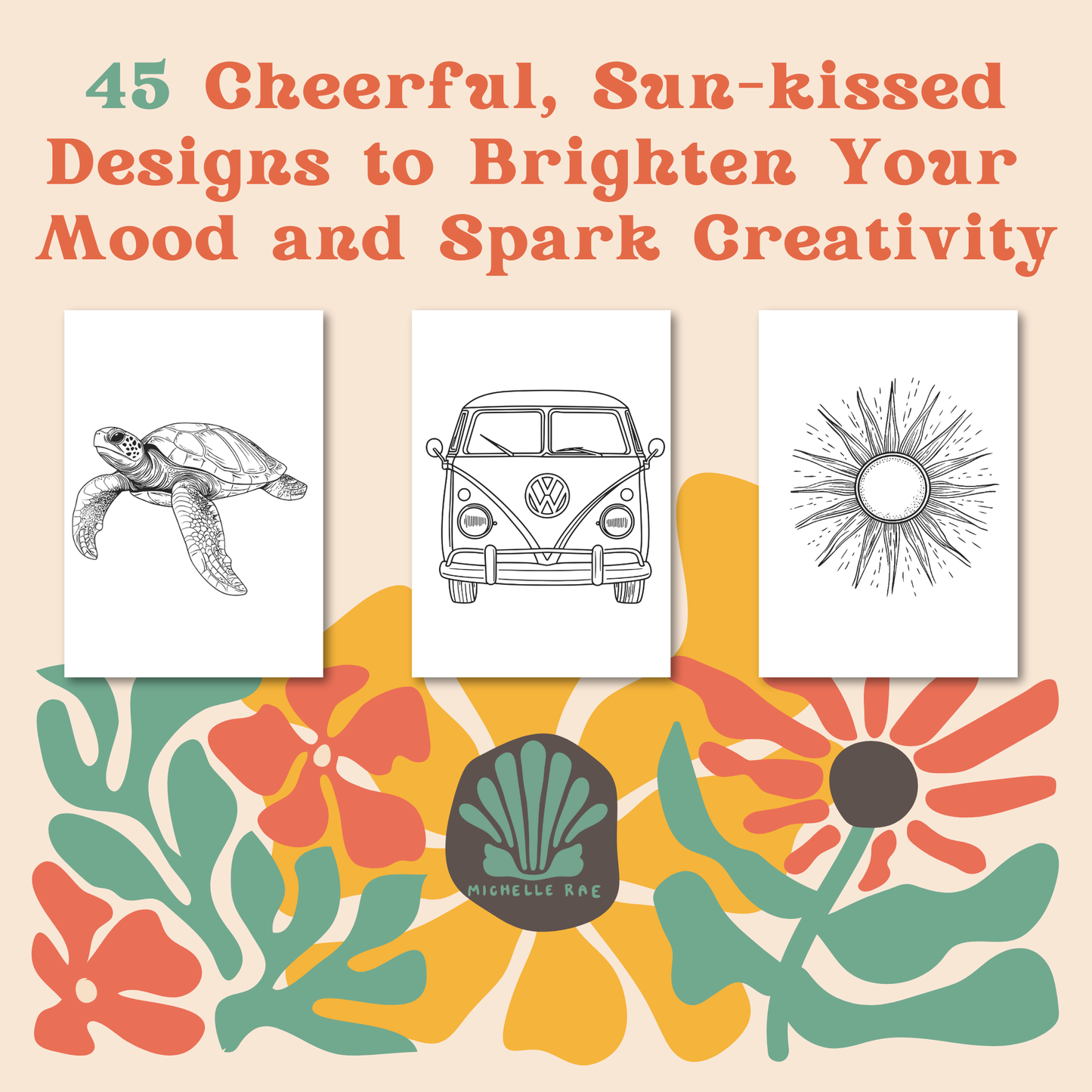 Be the Sunshine Coloring Book – Spread Positivity, One Page at a Time