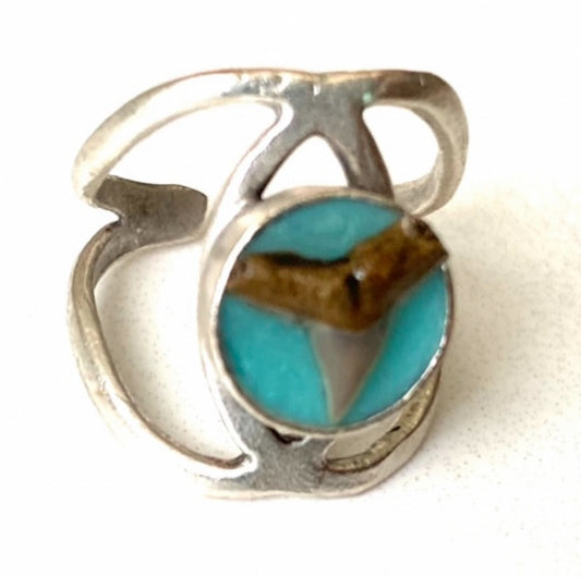 Turquoise Sharktooth Ring