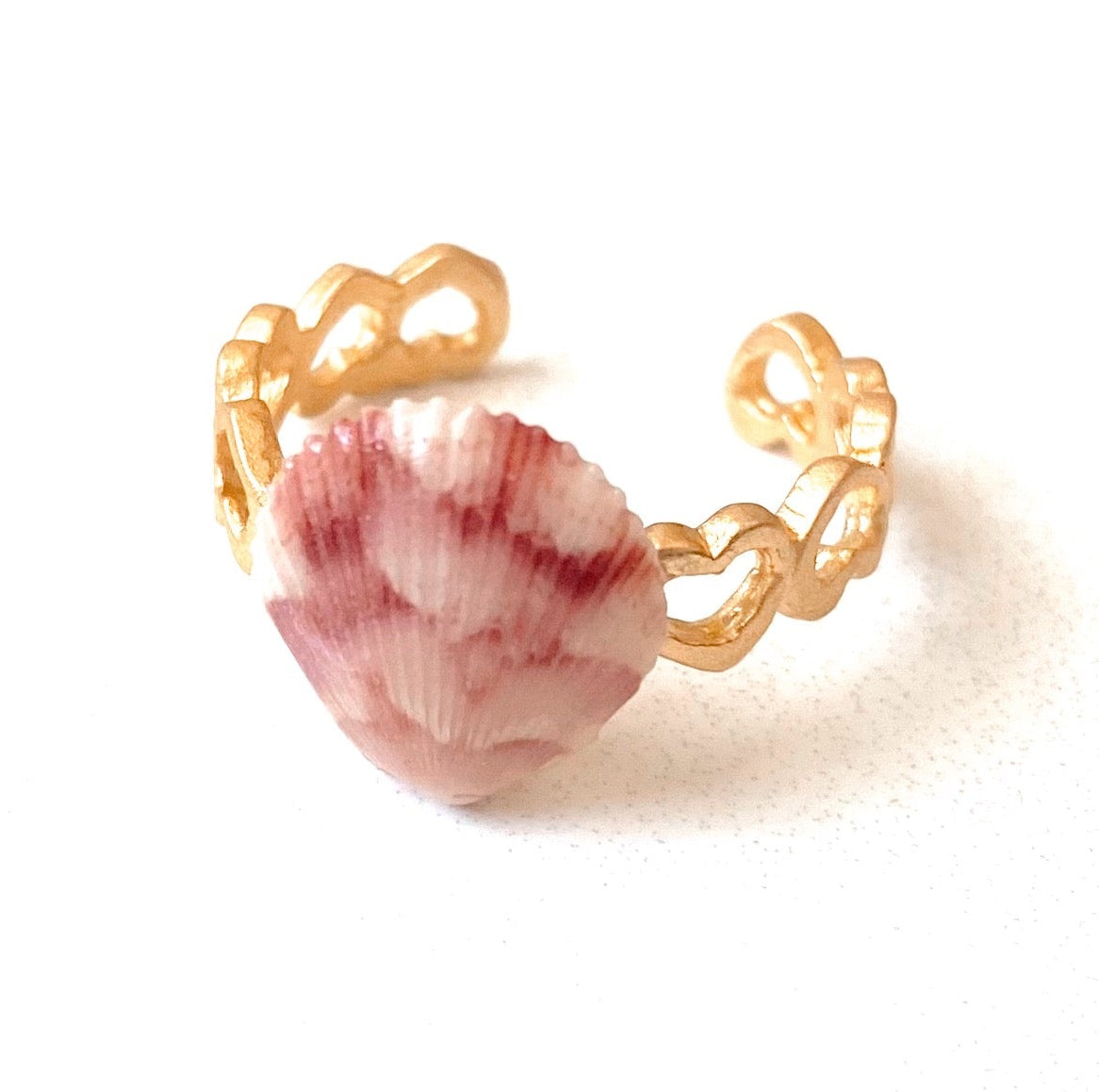 Heart to Heart Seashell Ring