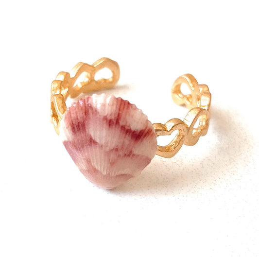 Heart to Heart Seashell Ring
