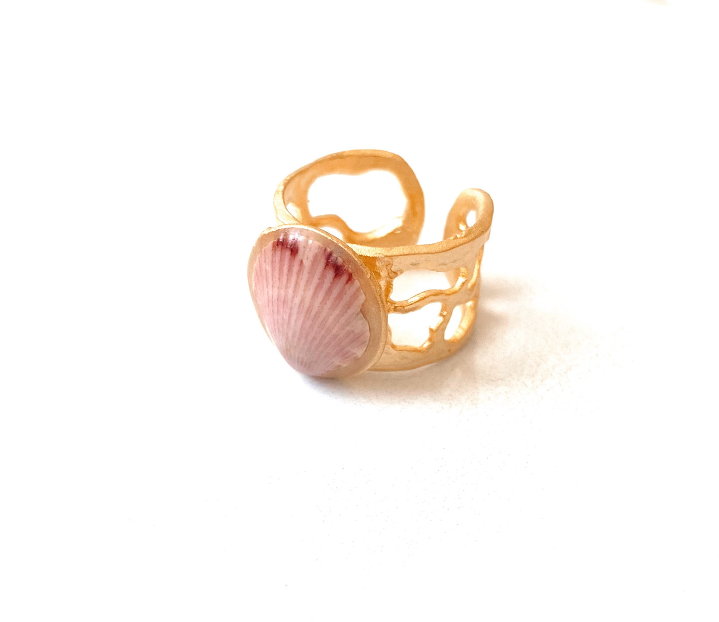 Mermaid's Kiss Seashell Ring