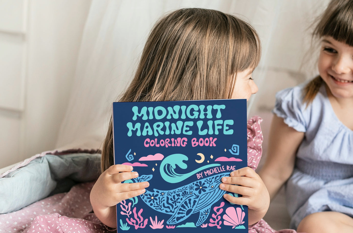 Midnight Marine Life Coloring Book – Starry Sea Life Designs for Relaxation, Creativity & Stress Relief (For Adults, Teens & Kids)