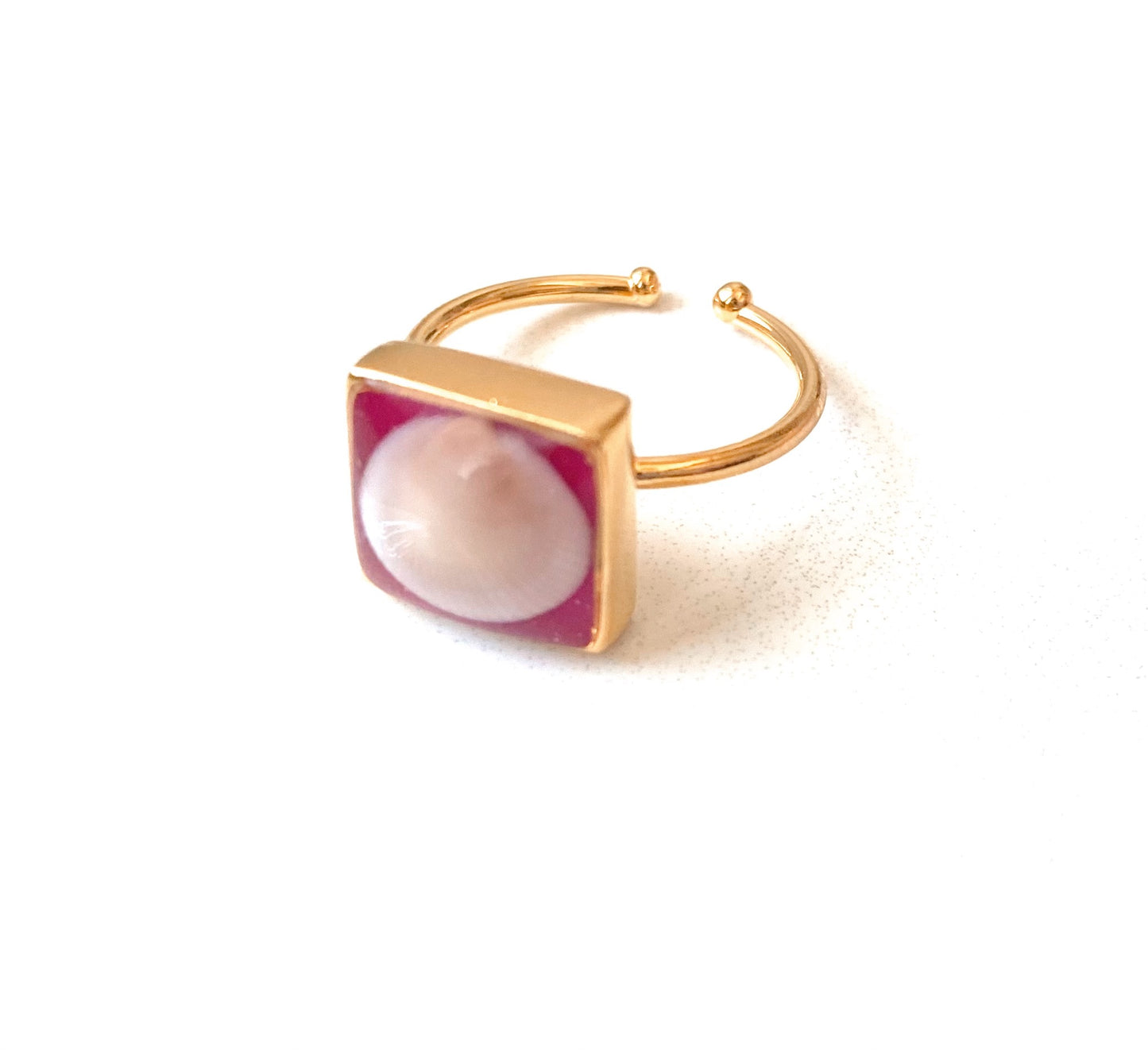 Luna Seashell Ring | Fusia