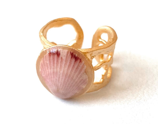 Mermaid's Kiss Seashell Ring