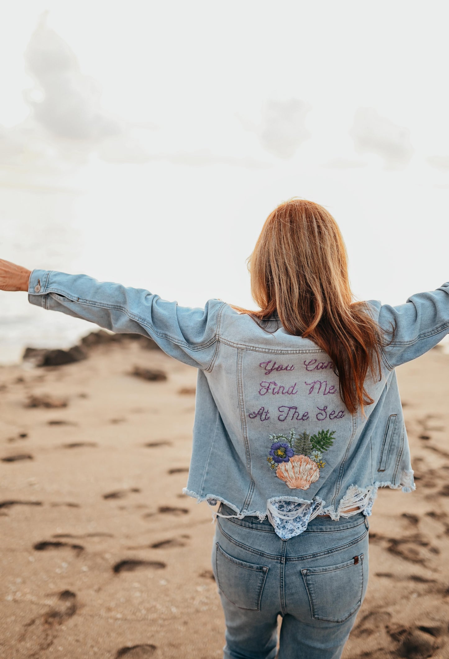 You Can Find Me At The Sea Denim Jacket