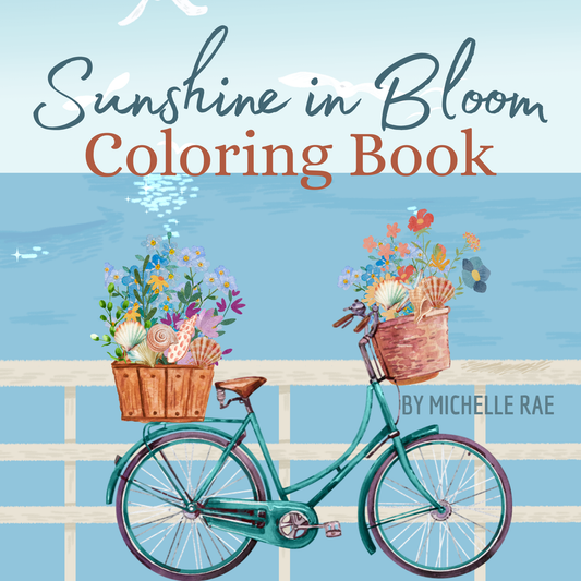Sunshine in Bloom Coloring Book – Coastal Floral Art for Relaxation & Creativity