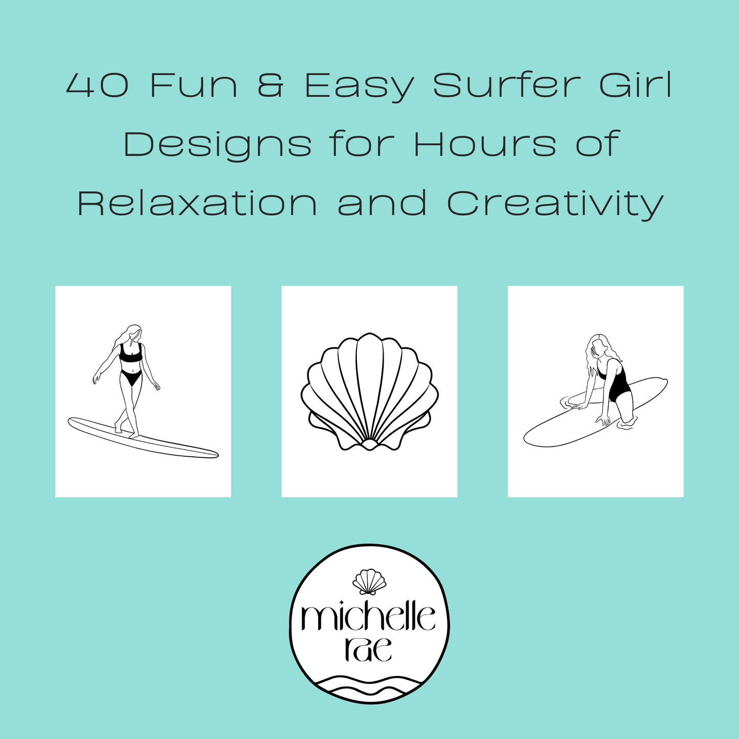 The Surfer Girl Coloring Book