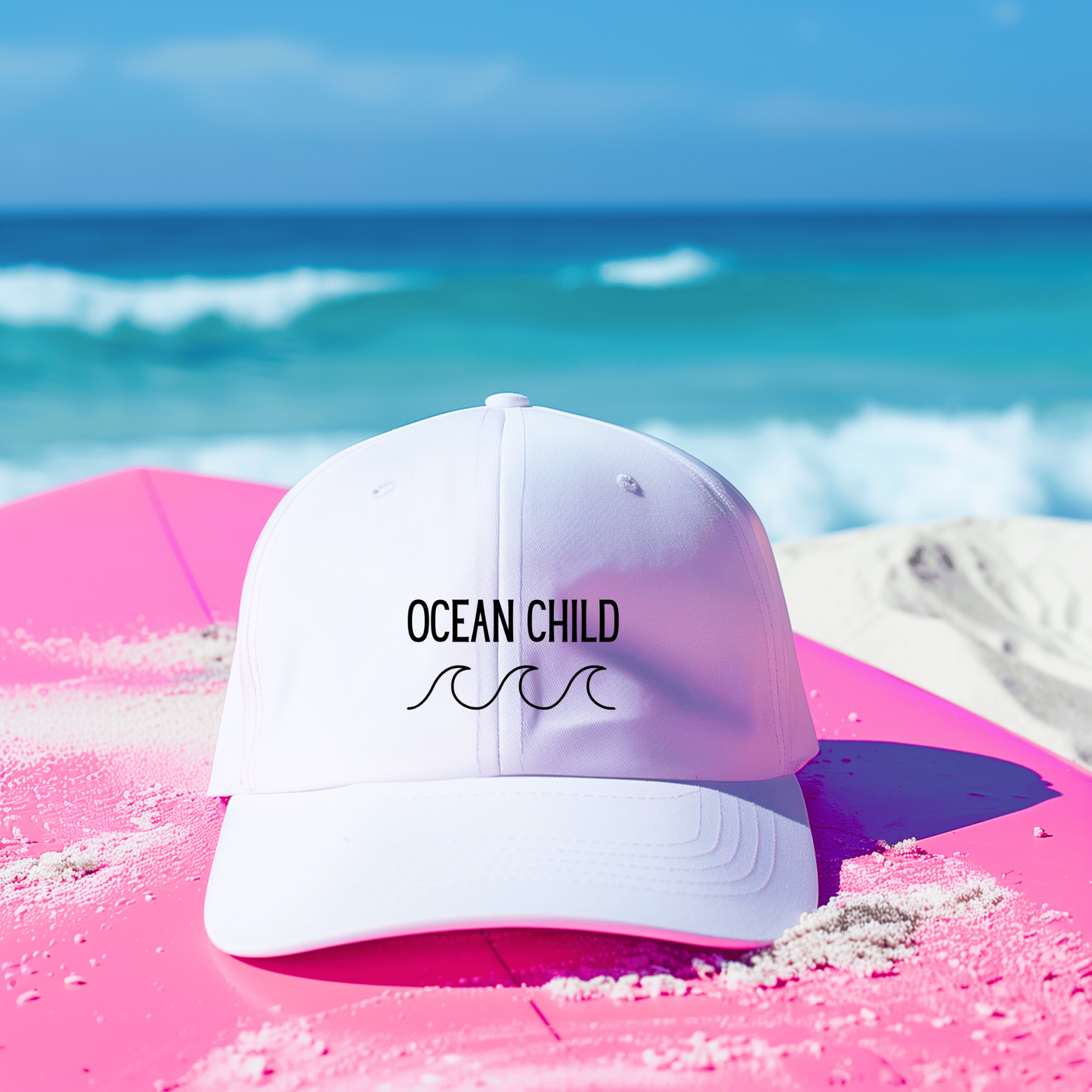 Ocean Child Waves Baseball Cap