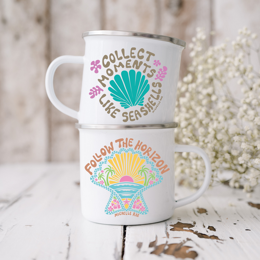 Follow The Horizon Metal Mug 10 oz.